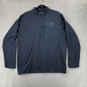 The North Face Canyonland Sweater Half Zip Pullover Jacket Men XL Blue Stretch
